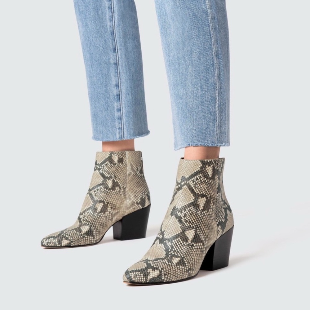 Dolce Vita Snakeskin Booties